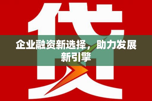阳信企业融资新选择，助力发展新引擎