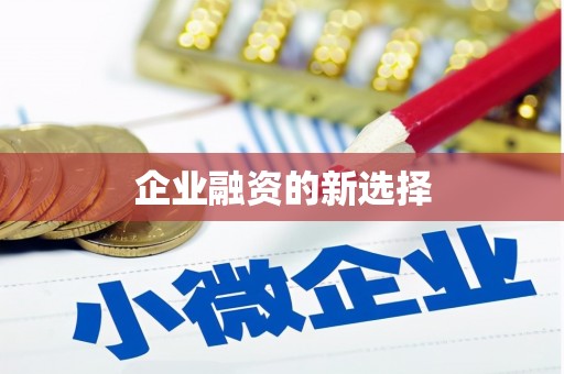 阳信企业融资的新选择