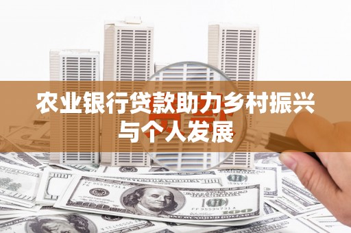 阳信农业银行贷款助力乡村振兴与个人发展