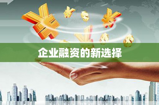 阳信企业融资的新选择