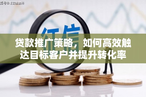阳信贷款推广策略，如何高效触达目标客户并提升转化率