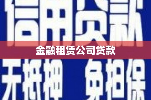 阳信金融租赁公司贷款