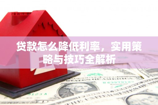 阳信贷款怎么降低利率，实用策略与技巧全解析