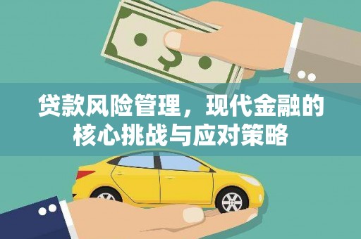 阳信贷款风险管理，现代金融的核心挑战与应对策略