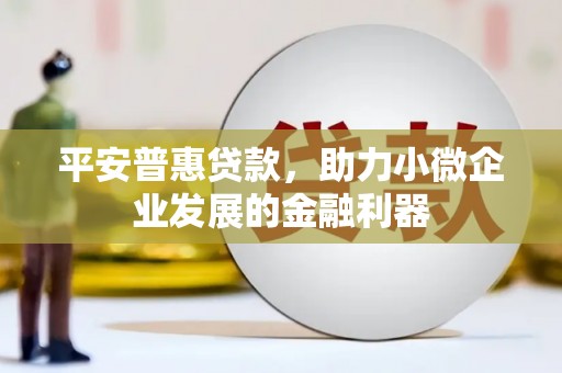 阳信平安普惠贷款，助力小微企业发展的金融利器