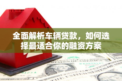 阳信全面解析车辆贷款，如何选择最适合你的融资方案
