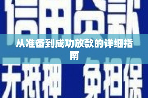 阳信从准备到成功放款的详细指南