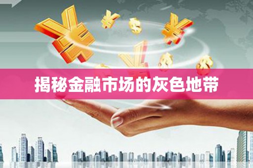 阳信揭秘金融市场的灰色地带